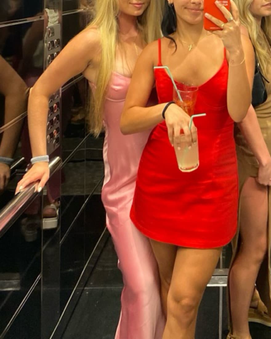 Red Cocktail Dress - Image 5