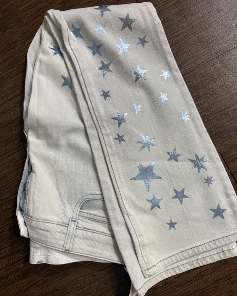 Stella McCartney Metallic Star Jeans  - Image 2