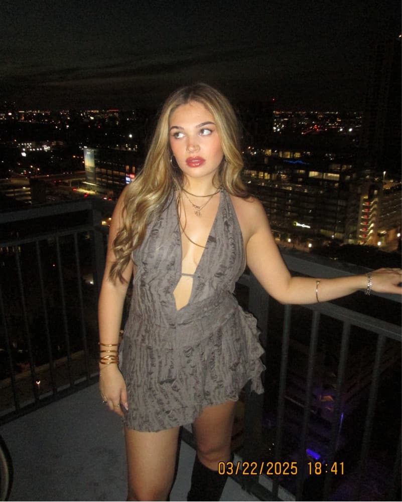 Ruffled Gray Halter Romper - Image 1