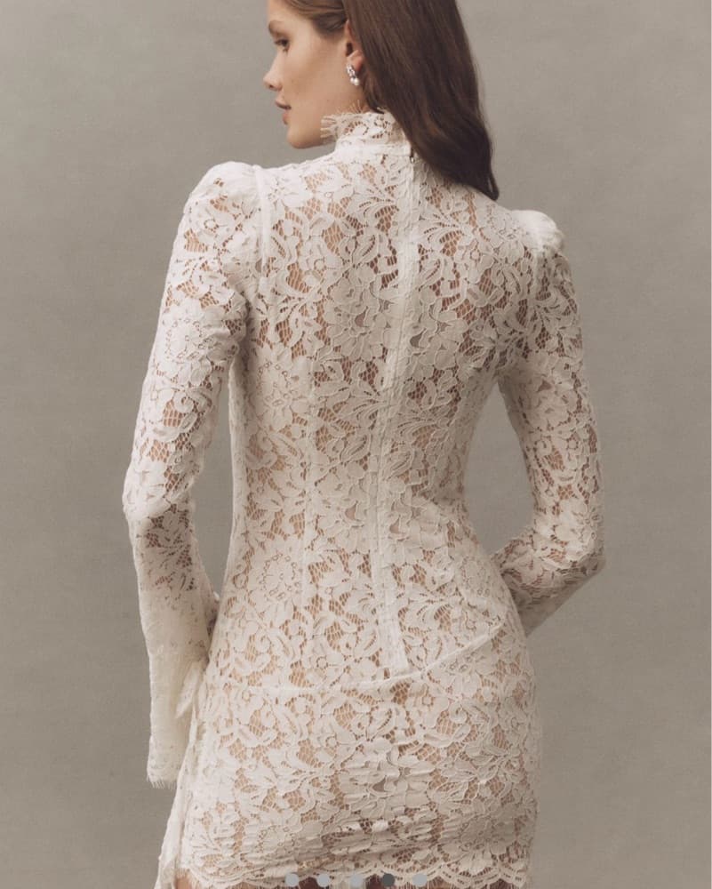 De La Vali Bodita Long Sleeve Lace Mini - Image 2