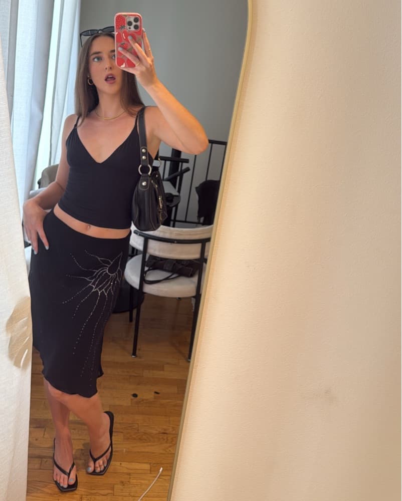 Black Sparkly Skirt - Image 2