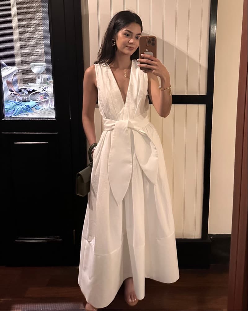 Classy White Dress - Image 1