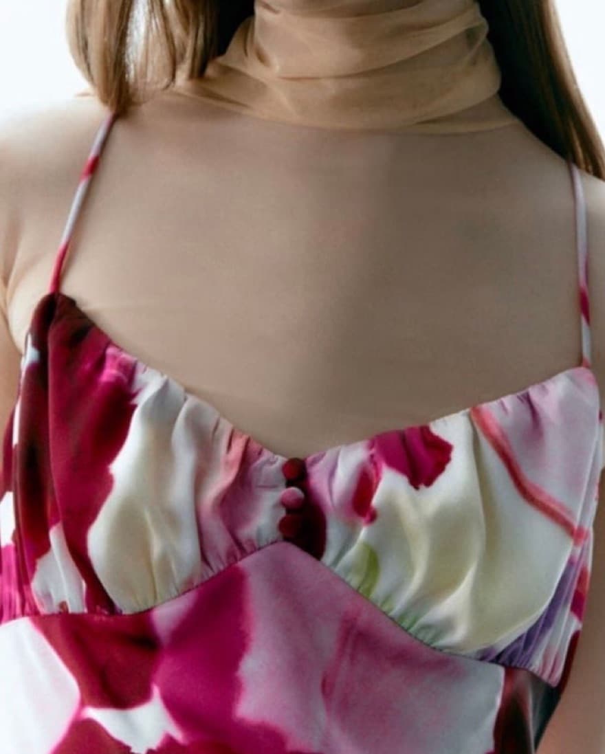Satin Maxi Dress - Image 4
