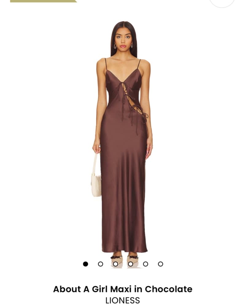 About A Girl maxi Dress Chocolate Brown  - Image 1