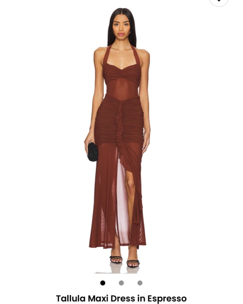 espresso maxi dress - Image 1