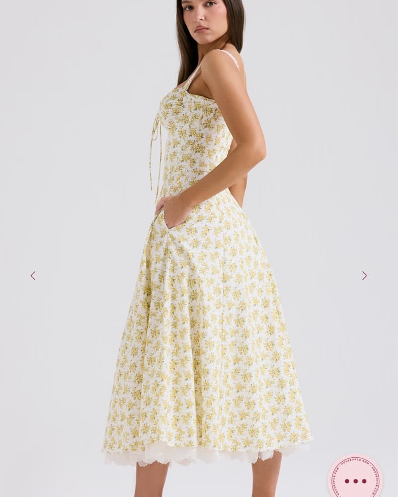House Of CB Rosalee Floral Midi Dress - Image 2