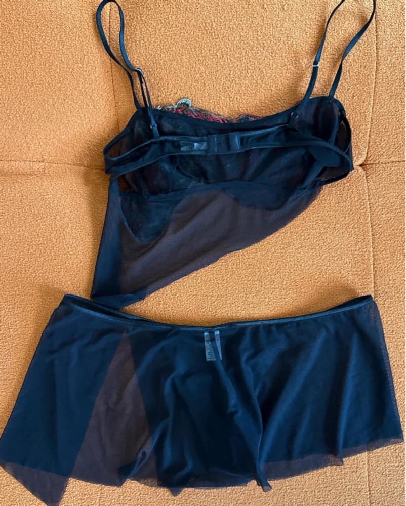 Tiger Embroidered Sequin Sheer Set - Image 3