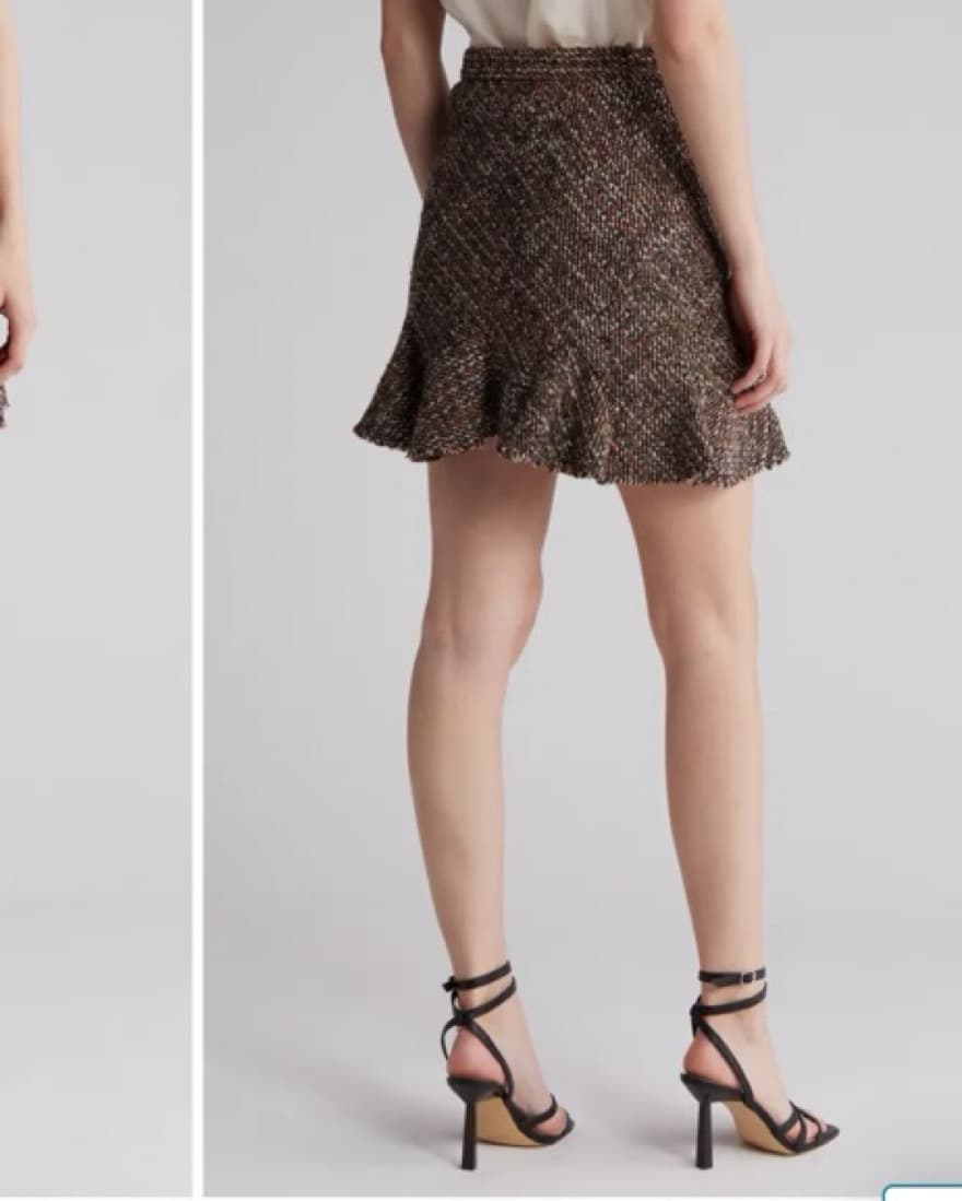 Theory Autumn Diagonal Mini Skirt  - Image 2