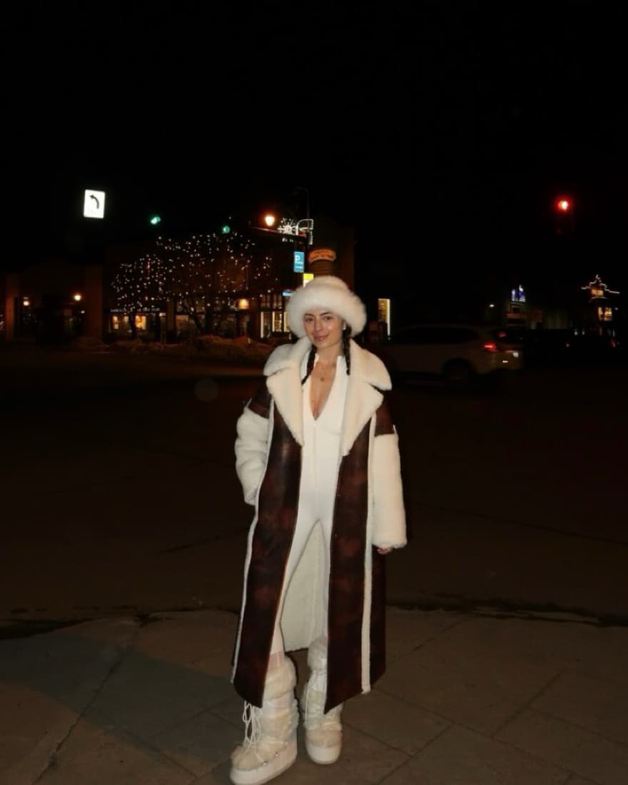 White Fur Winter Hat - Image 4