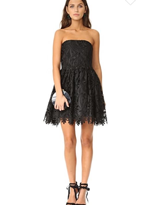 Alice+olivia strapless lace midi dress - Image 4