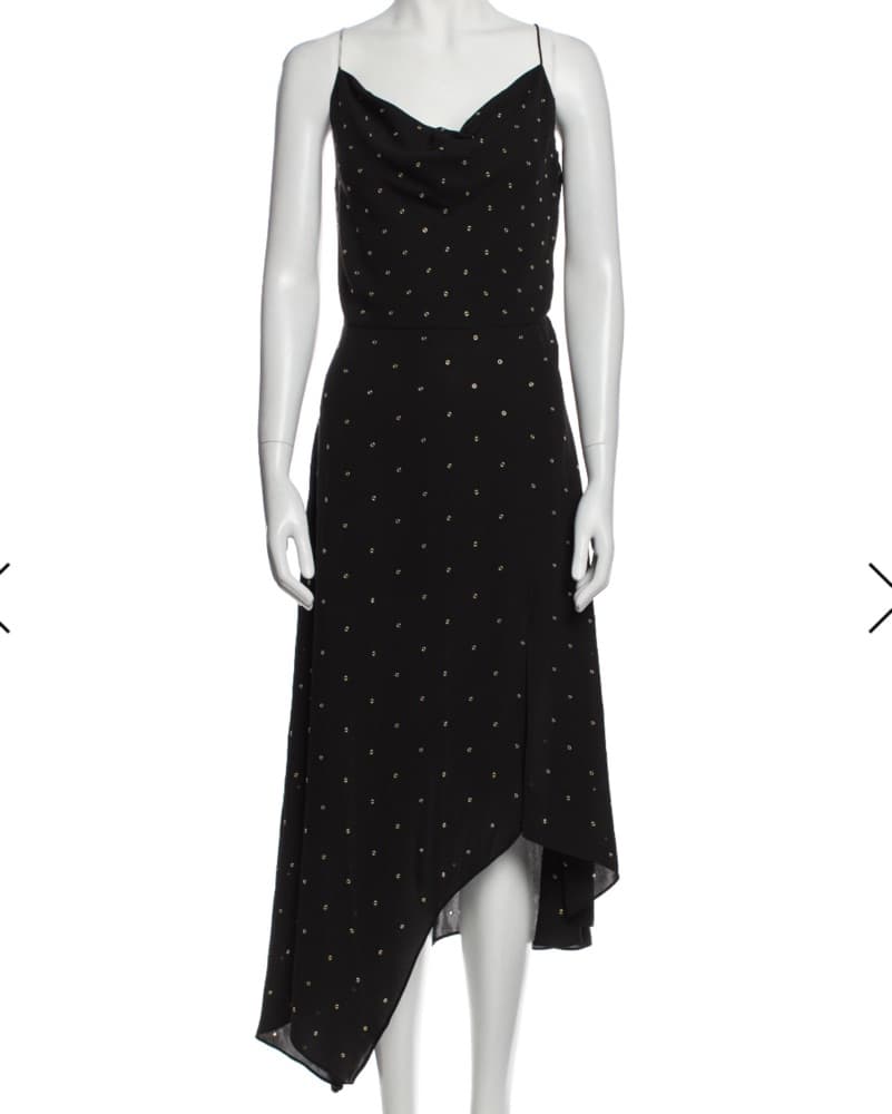 Veronica Beard Studded Black Midi Dress - Image 1