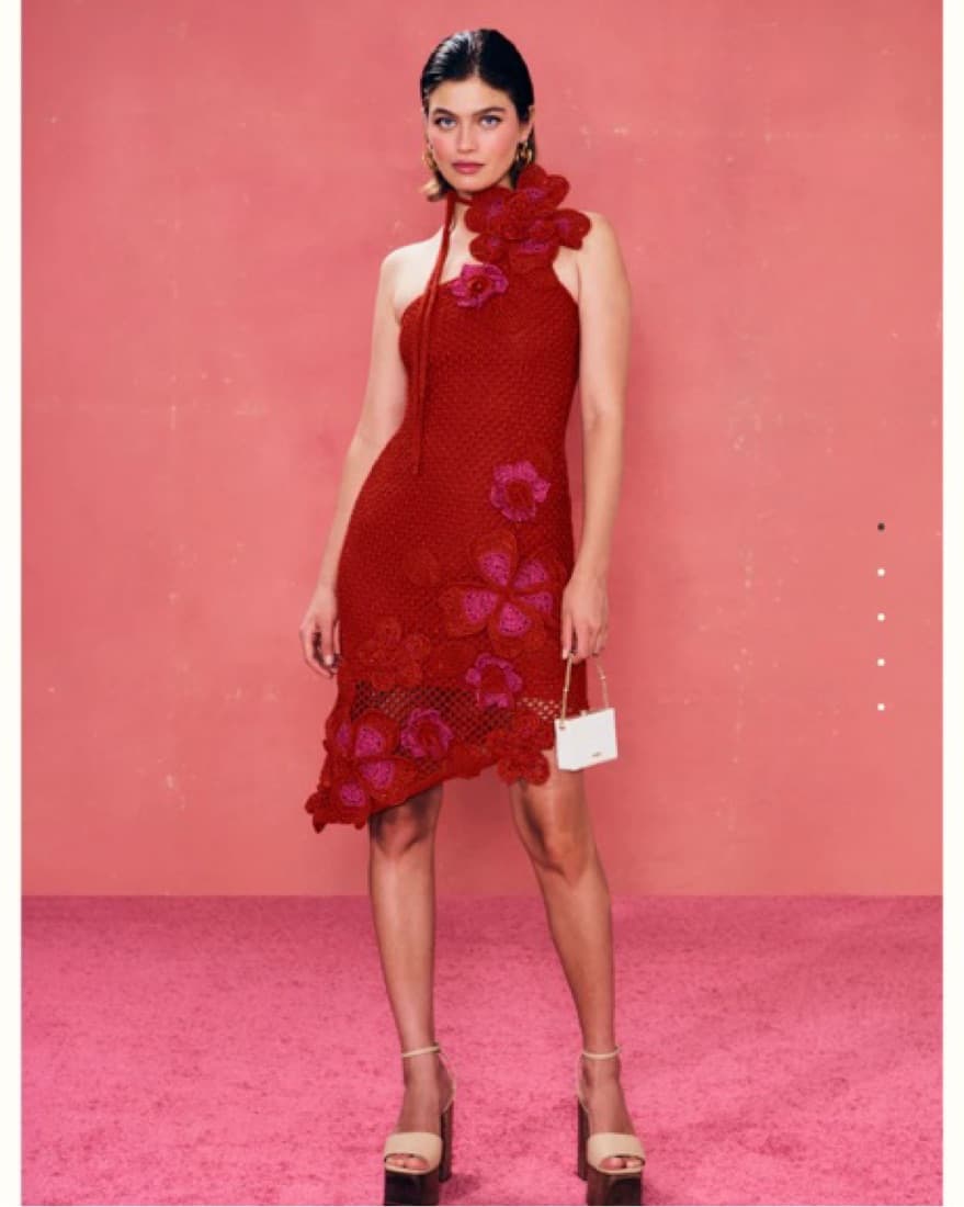 Cult Gaia Kourtney Crochet Dress - Image 1