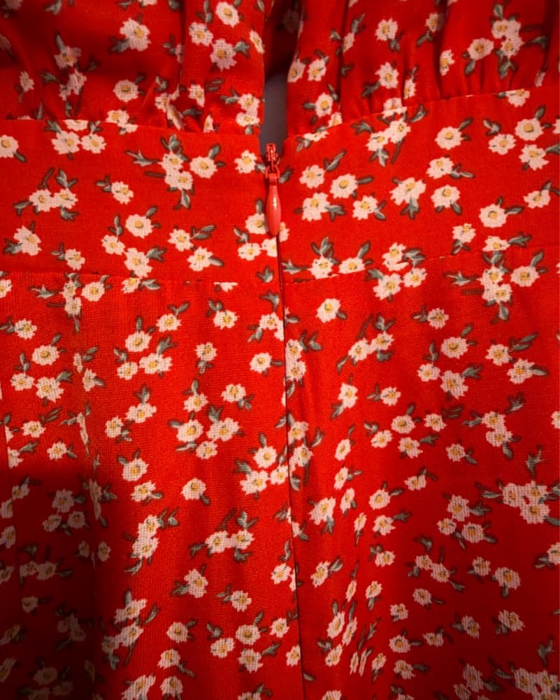 Lulu’s Red Floral Jumpsuit - Image 4