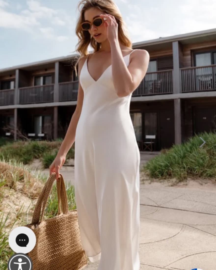 Jenny Yoo Bellini Satin Slip Dress - Image 4