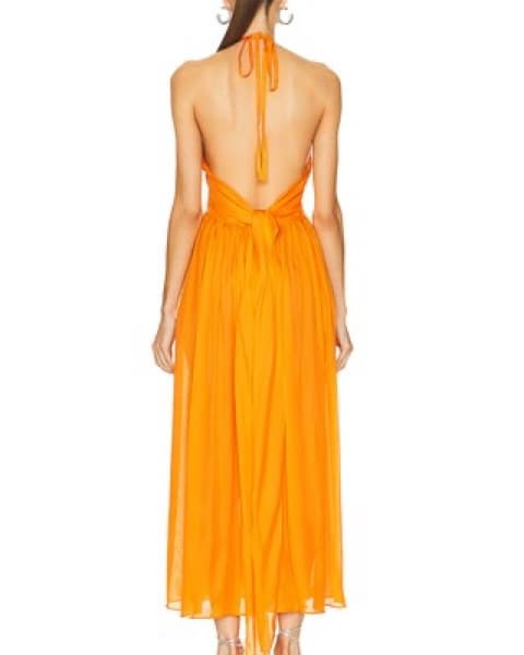 Cult Gaia Sloan Dress In Papaya  - Image 3