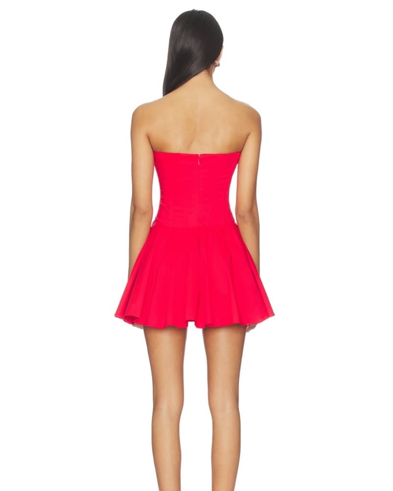 Revolve Strapless Dress - Image 4
