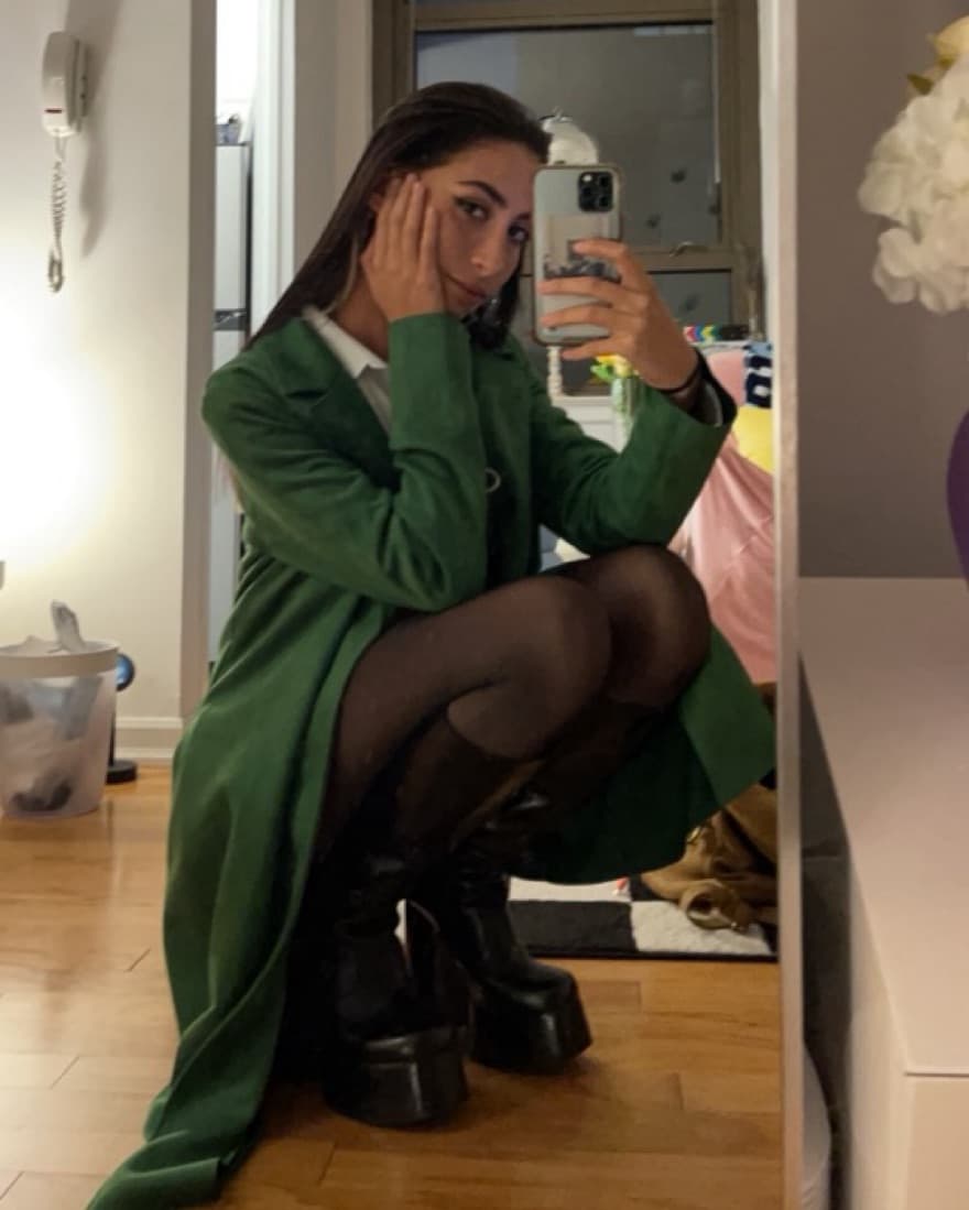 Green Velvet Zara Jacket  - Image 1
