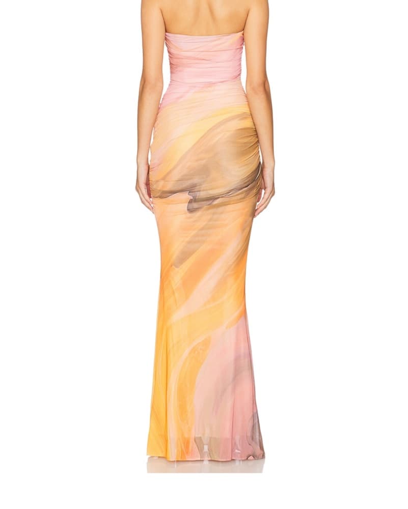 Isadore Dress in Contour Brushstroke - Image 3