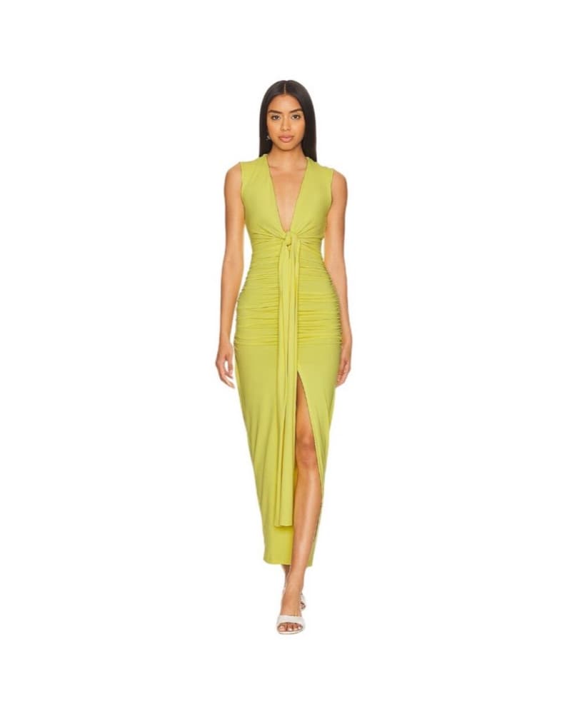 Susana Monaco Tie Front Gathered Dress  - Image 1