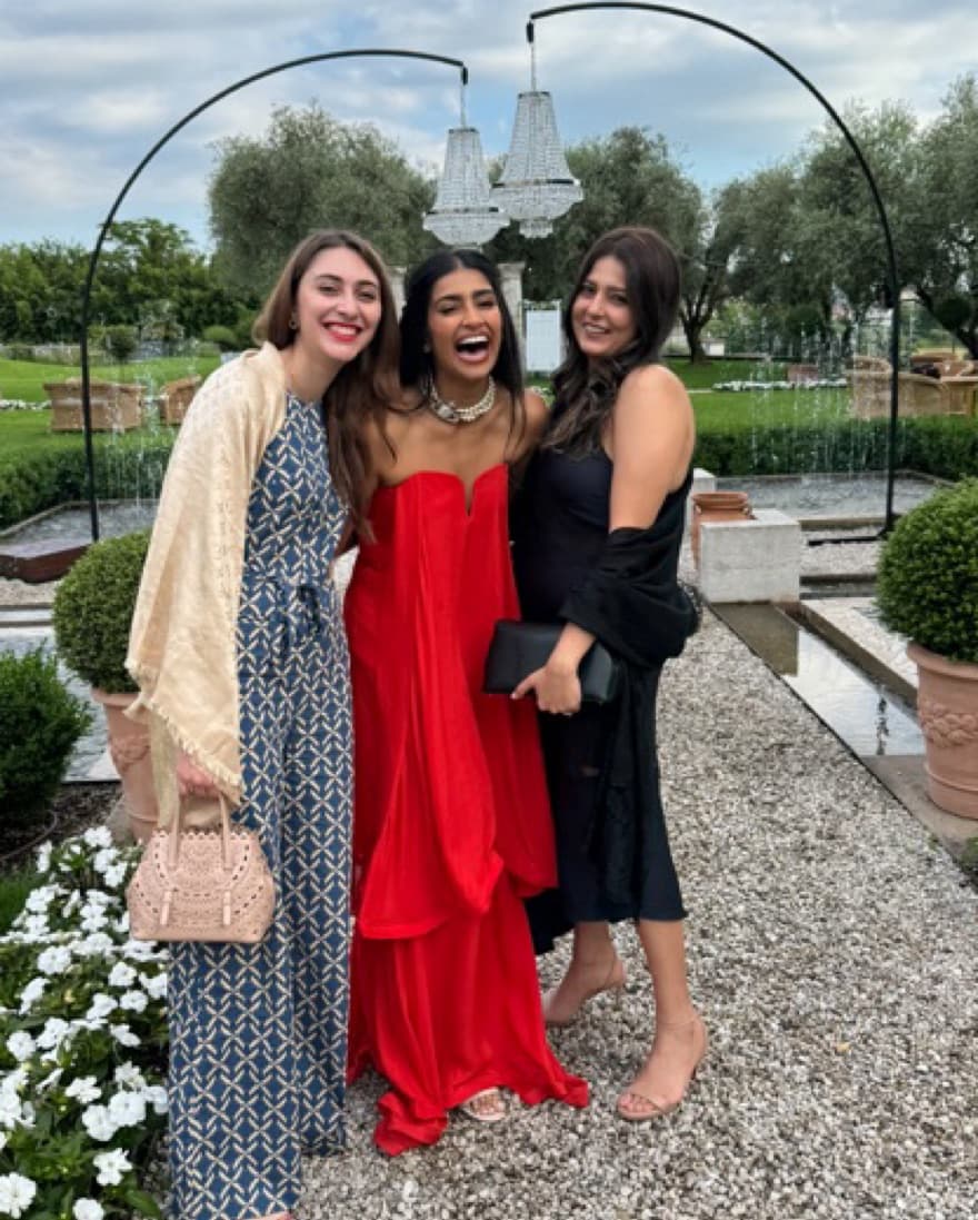 Nicholas Tiered Red Gown - Image 1