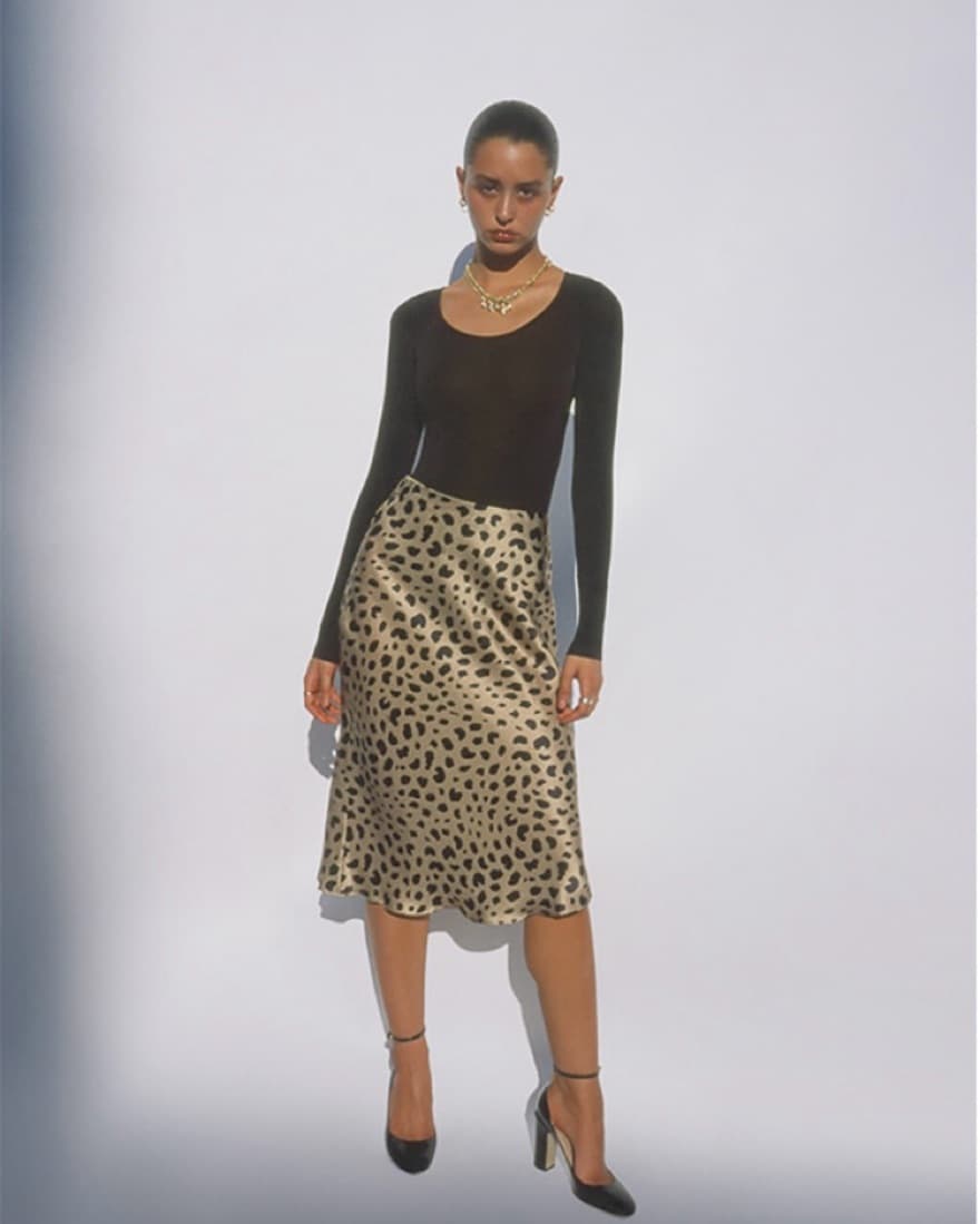 Realisation Par Silk Midi Skirt - Image 1