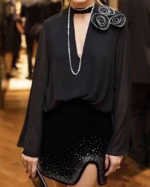 Rhinestone Mini Skirt  - Image 2