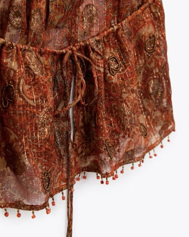 Metallic Paisley halter top - Image 4