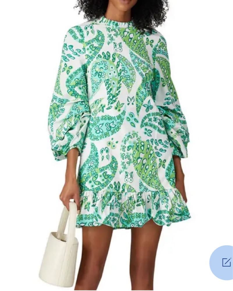 Staud Paisley Carolina Dress - Image 1