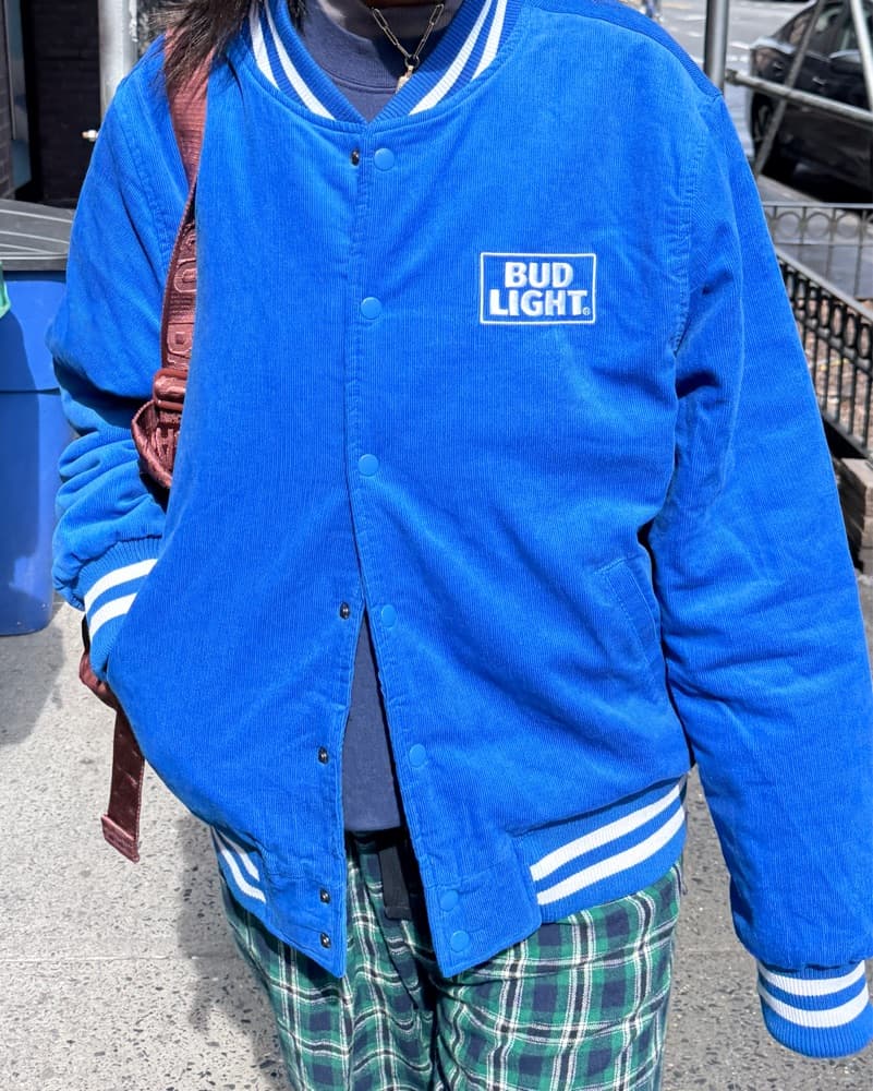 Vibrant Bud Light Varsity Jacket - Image 1