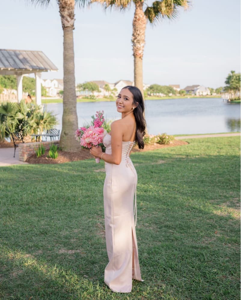 Elegant Beige Maxi Dress - Image 1