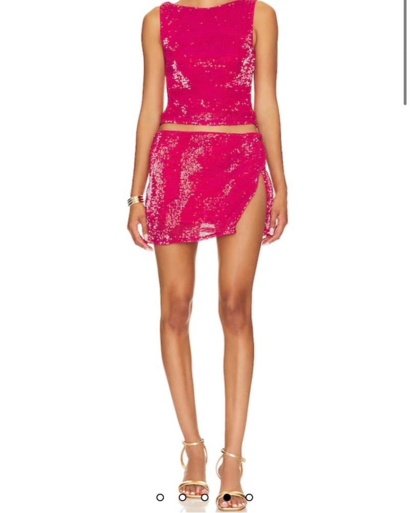 Selma Set - Sequin Crop Top & Mini Skirt - Image 3
