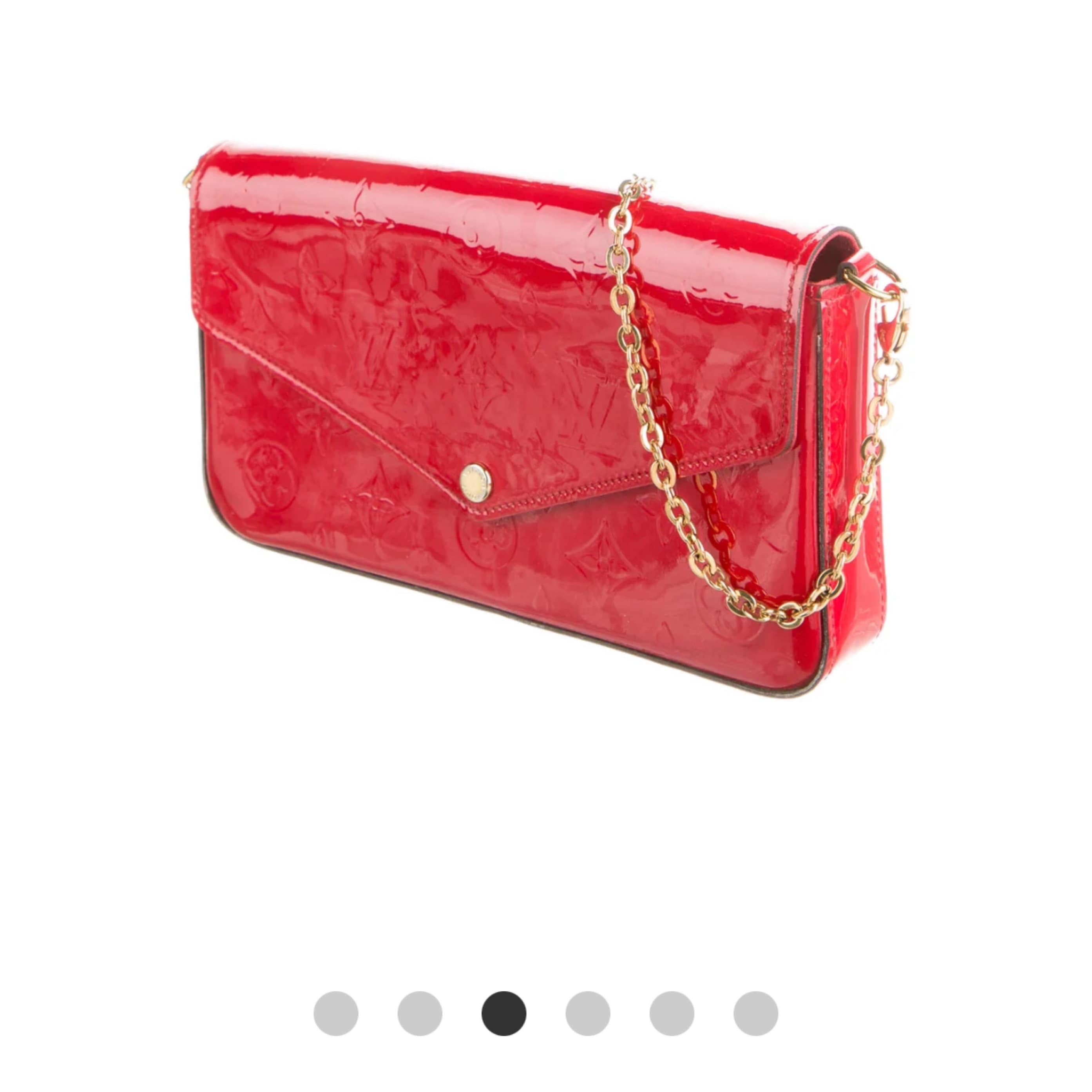 Louis Vuitton Red Patent Leather Bag  - Image 1