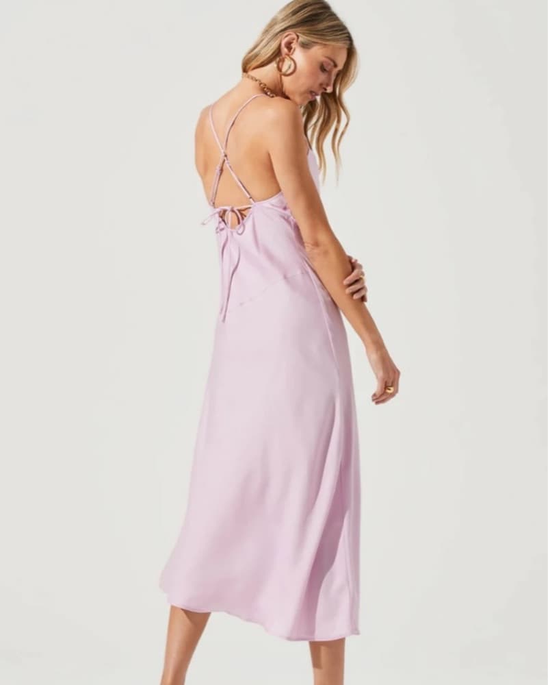 ASTR The Label Satin Midi Dress - Image 3