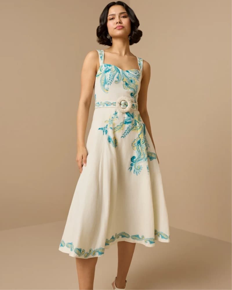 Hemant & Nandita Midi Dress - Image 1