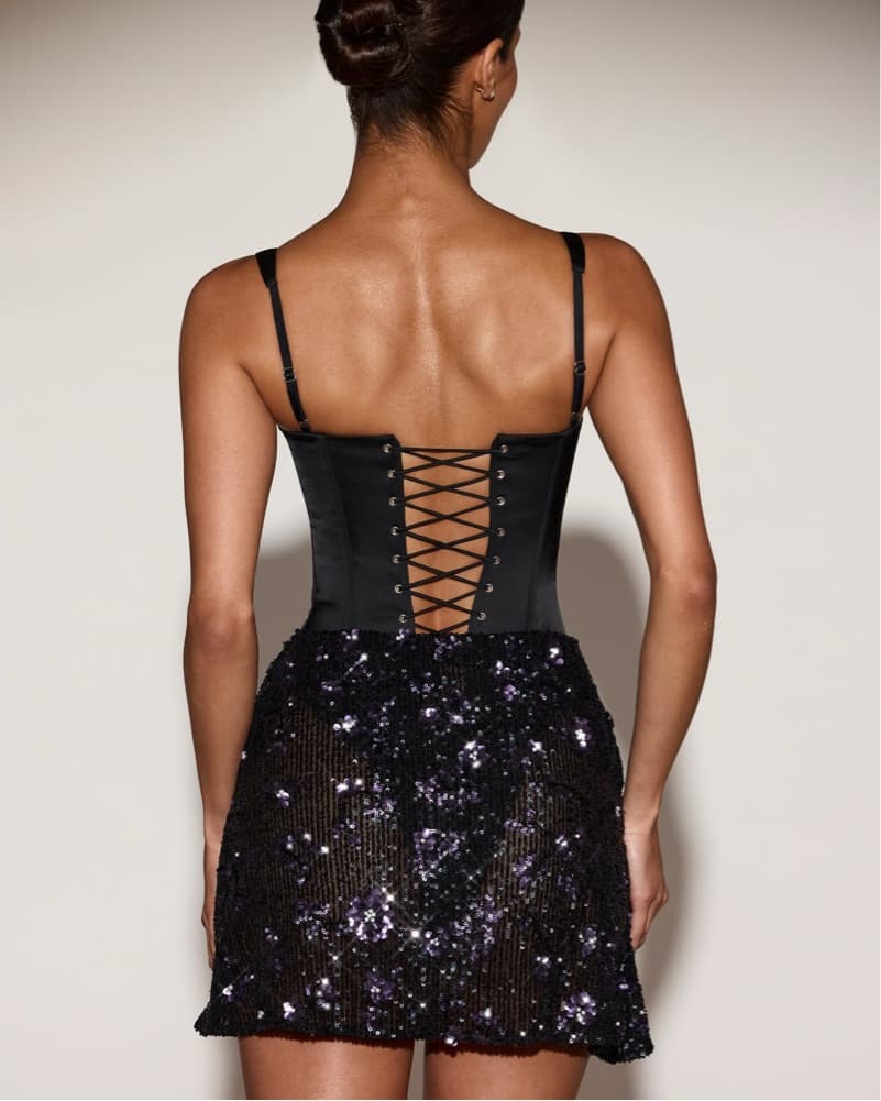 OhPolly Eria Satin Corset Embellished - Image 4