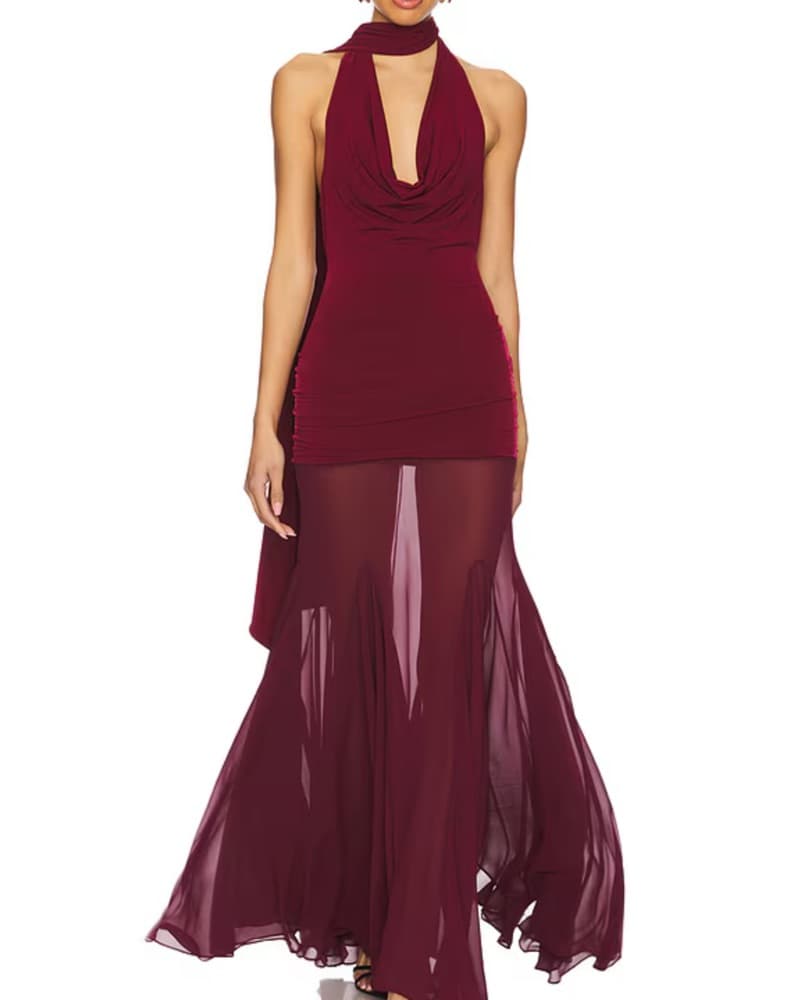 Majorelle Vasper Red Maxi Dress - Image 1