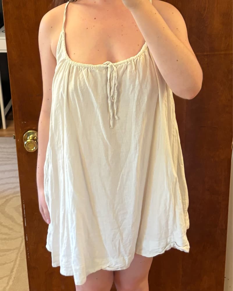 Free People Linen Babydoll Dress - Image 3