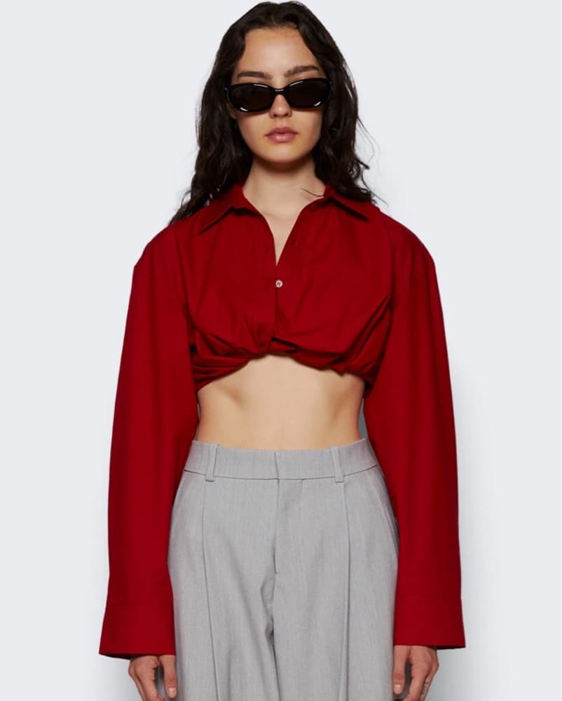 JACQUEMUS La Chemise Bahia Courte Shirt - Image 3