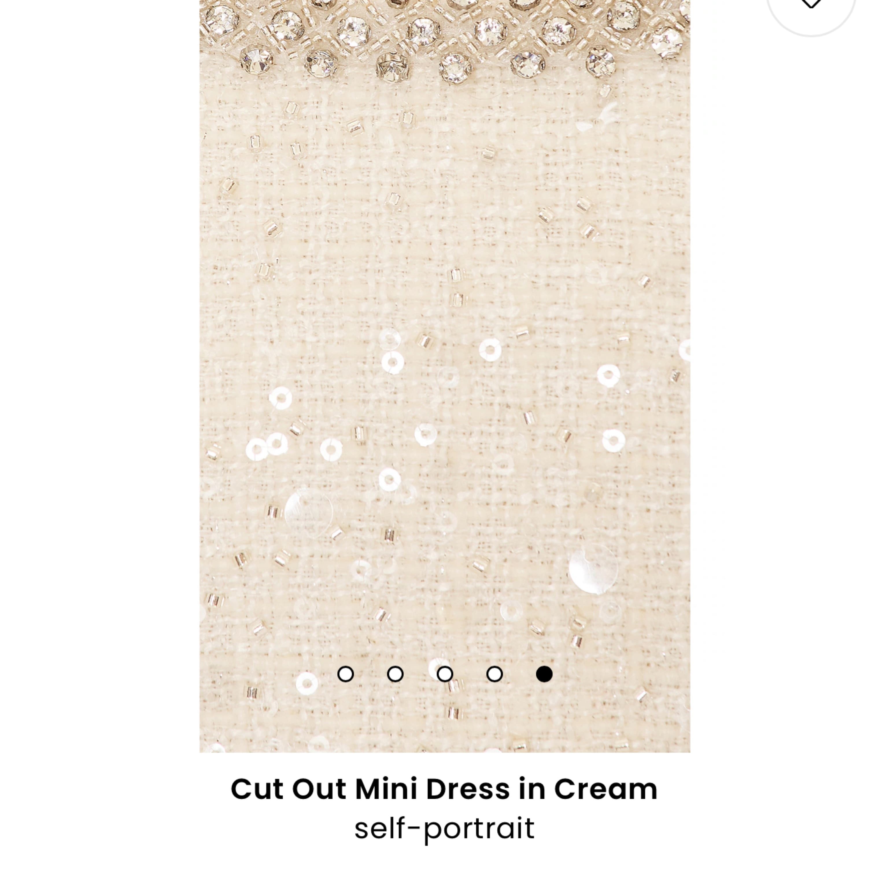 Self Portrait Cut Out Embellished Dress  - Image 5