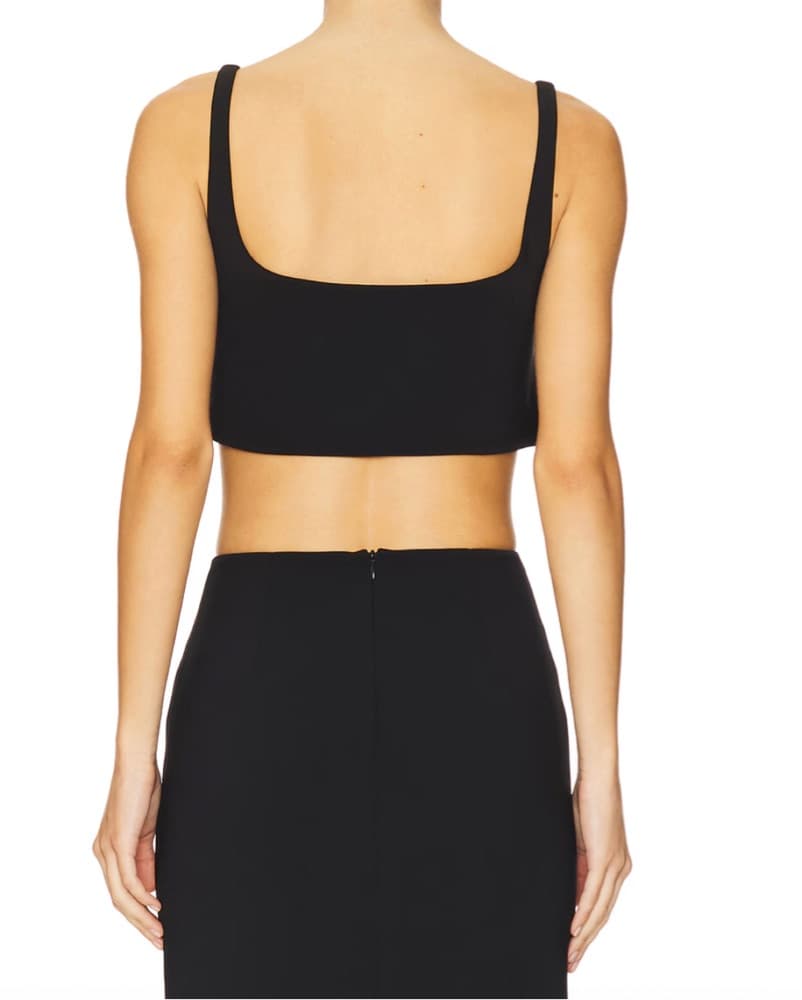 Glamorous Gold Crop Top and Skirt Set - Image 3