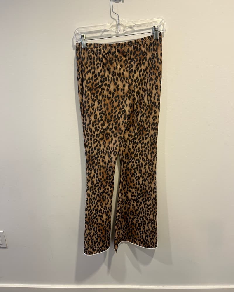 Leopard Print Flare Pants - Image 2