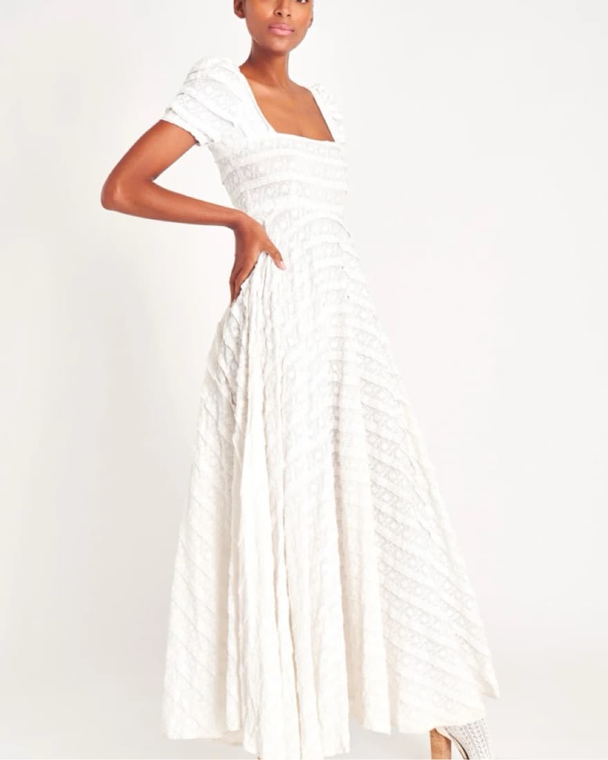 LoveShackFancy Ryan Lace Dress - Image 3