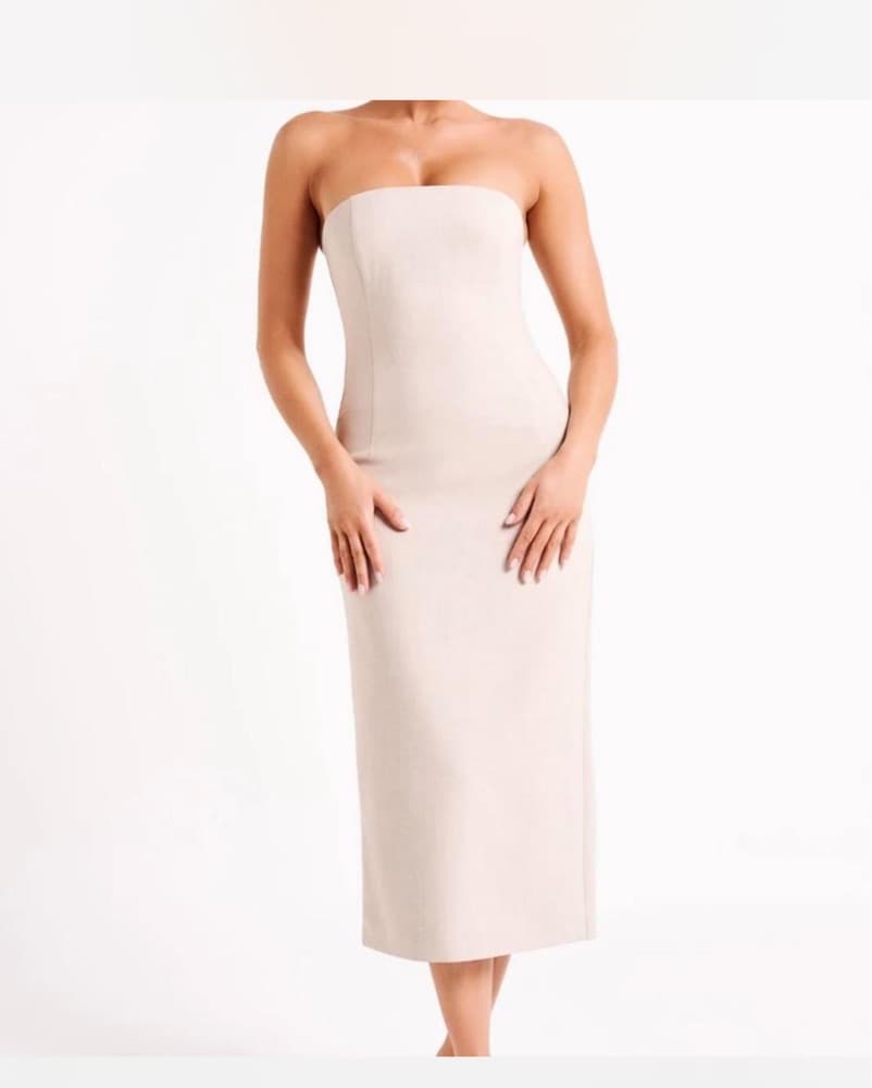 Strapless Midi Dress - Image 1