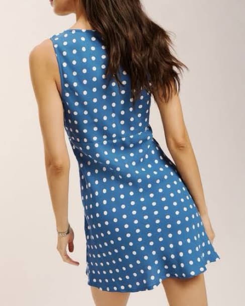 Reformation Calix Dress In Lazuli - Image 4