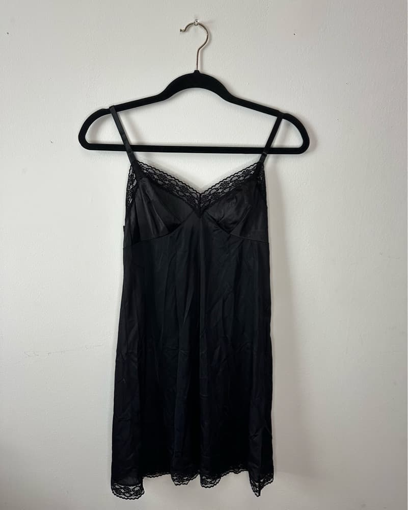 Black Slip Dress - Image 2