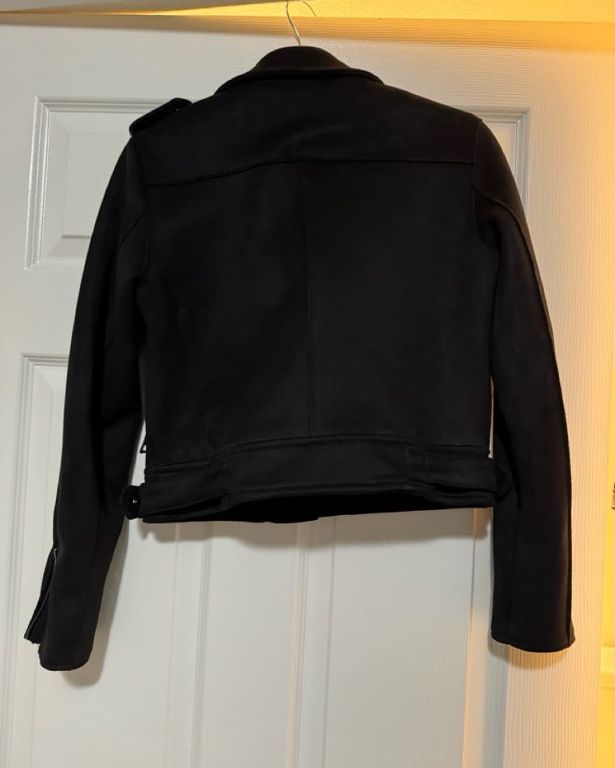 Superdown Black Suede Jacket - Image 2