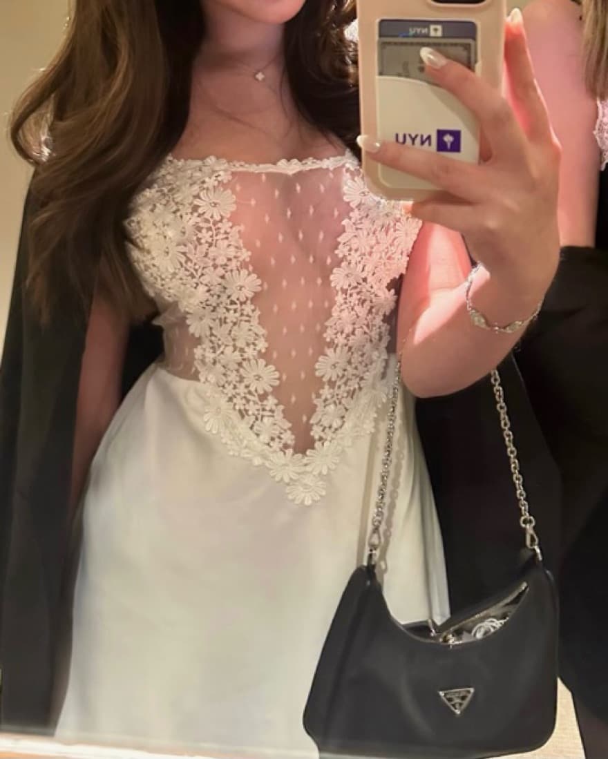 Flora Nikrooz White Slip Dress - Image 3