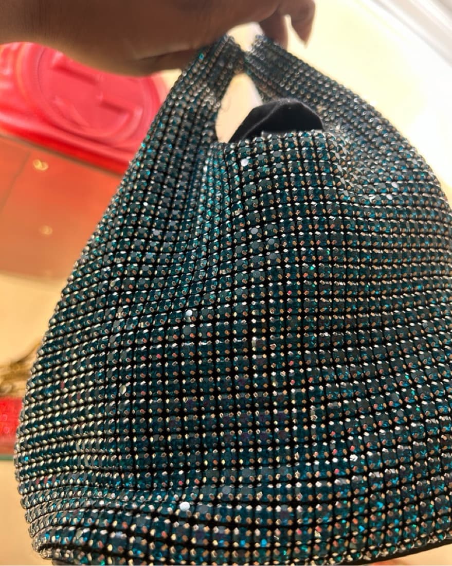AQUA Crystal Mini Crossbody Bag - Image 3