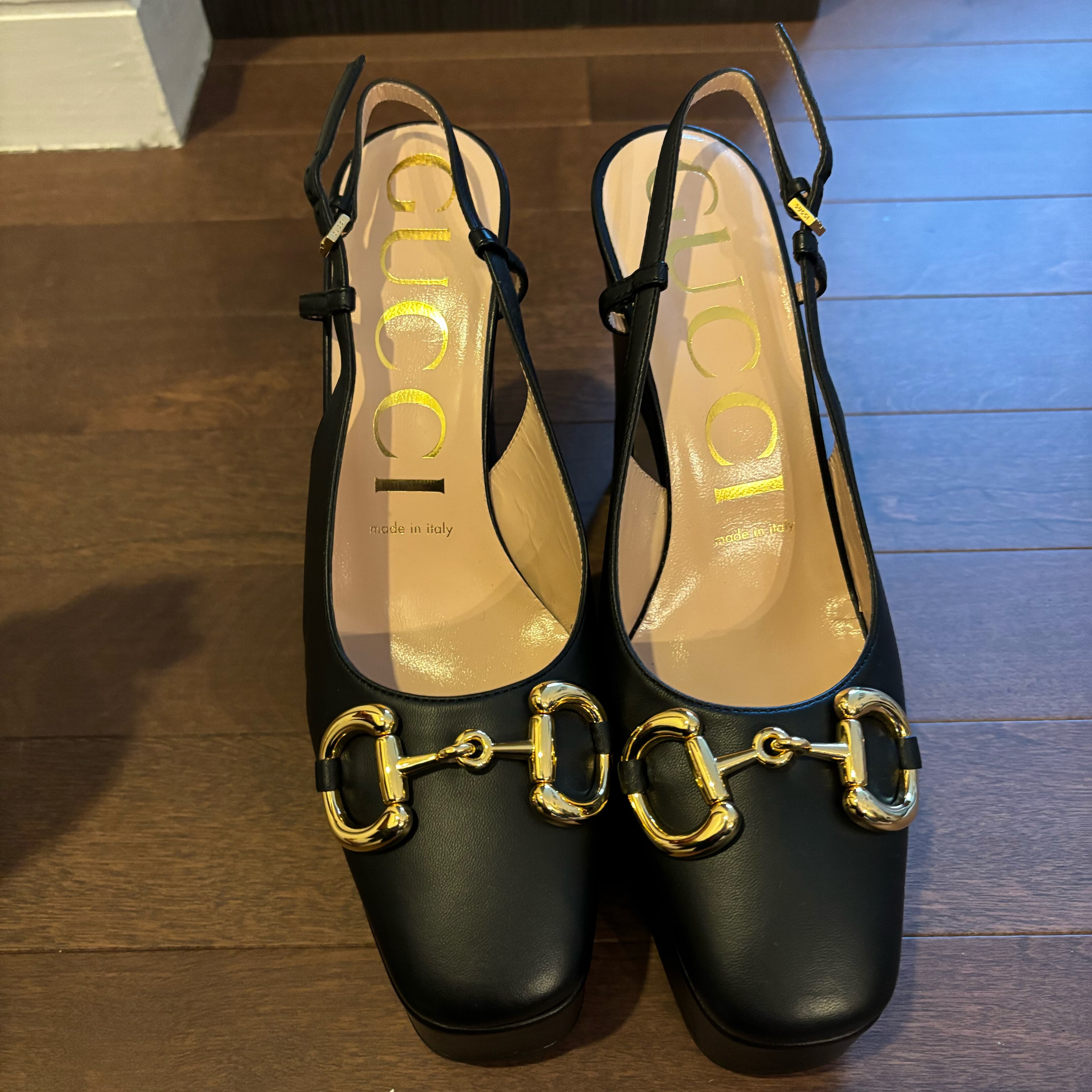 Gucci Platform Horsebit Black Heels - Image 4