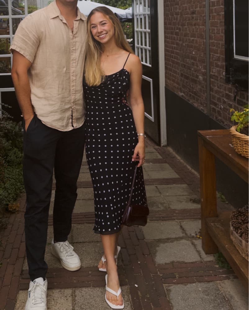 Chic Polka Dot Midi Dress Aritzia - Image 4